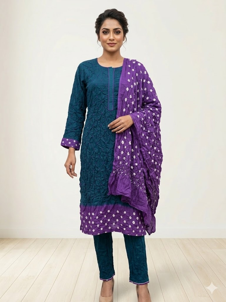 Chunri fabric detail